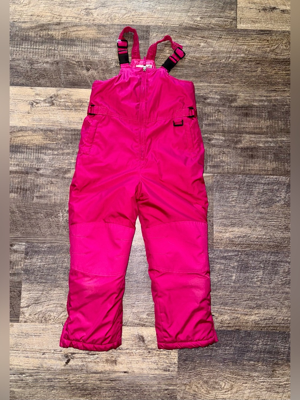 Girls Hot Pink Snow Bib Overalls